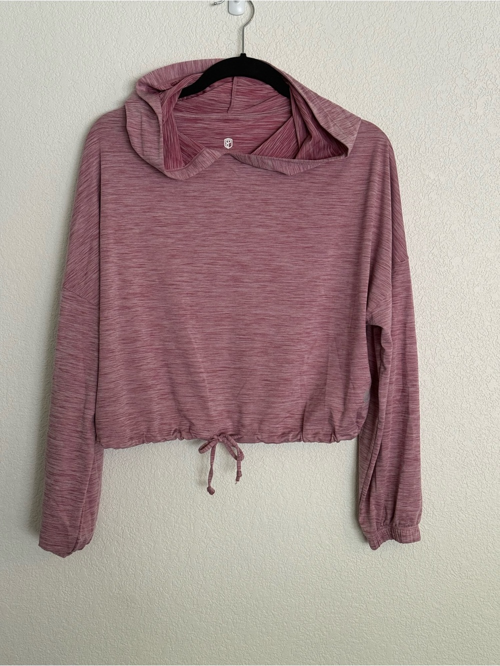 Born Primitive Heathered Mauve Cropped Hoodie